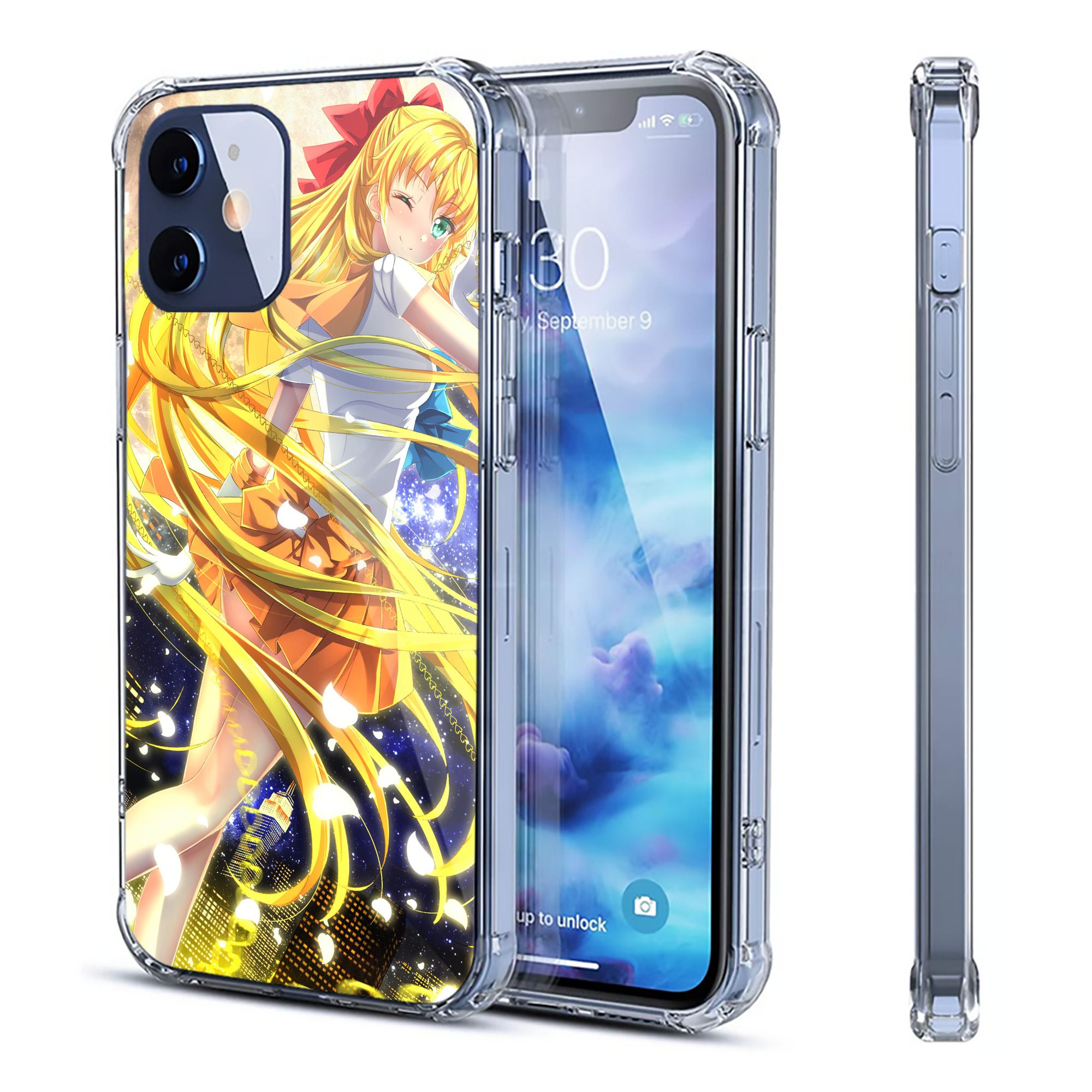 （画像用） 美少女戦士セーラームーン Sailor Moon 【iPhone 12シリーズ対応】透明スマホケース（クリアソフトケース）